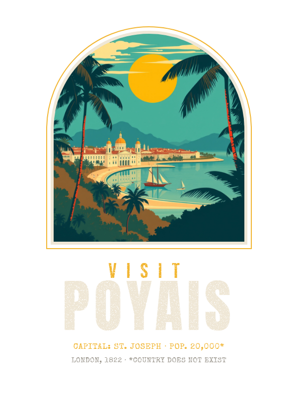 Visit Poyais Tee design artwork