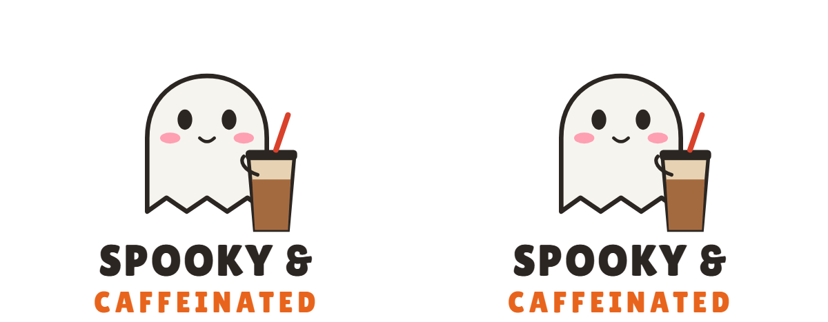 Spooky & Caffeinated Mug design artwork