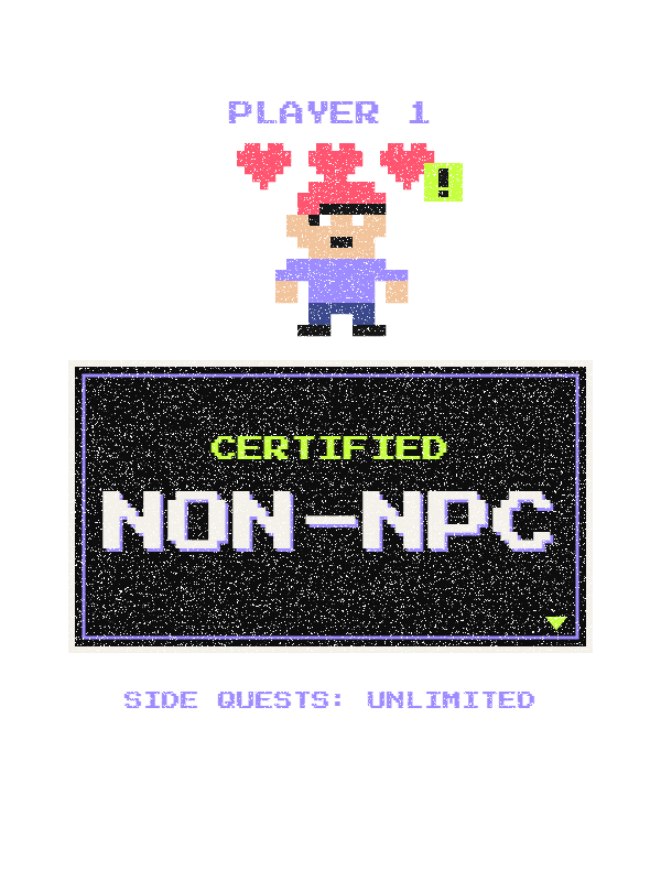 Certified Non-NPC Hoodie design artwork