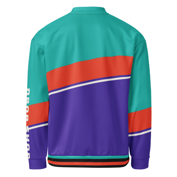 90s Color-Block Bomber Jacket design artwork