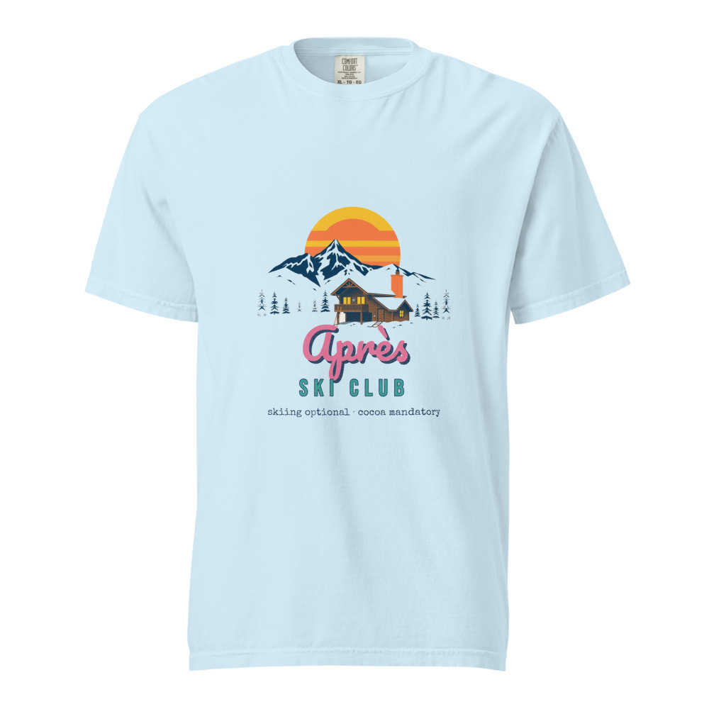 Après Ski Club Tee in Chambray