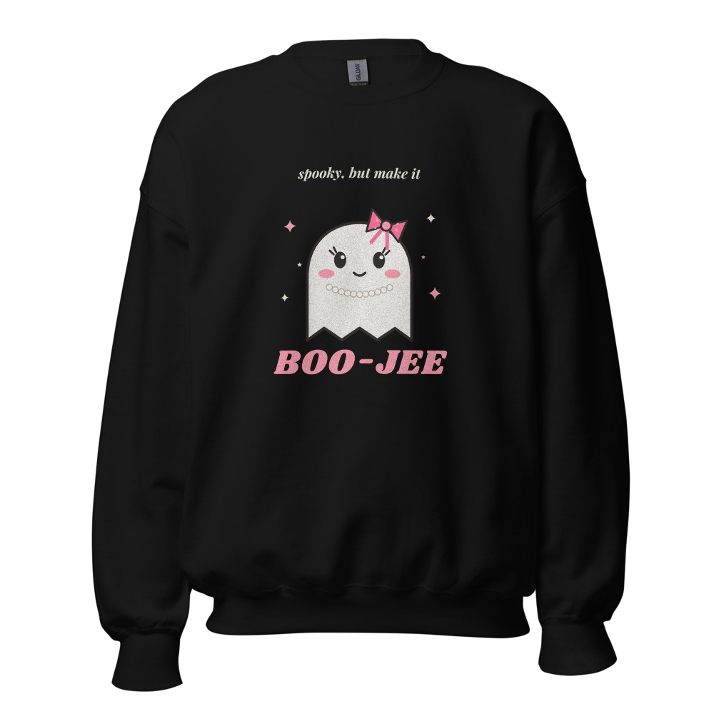 Boo-Jee Ghost Sweatshirt, Black
