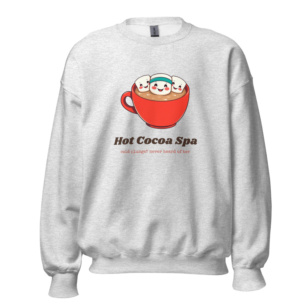 Hot Cocoa Spa Sweatshirt in Ash