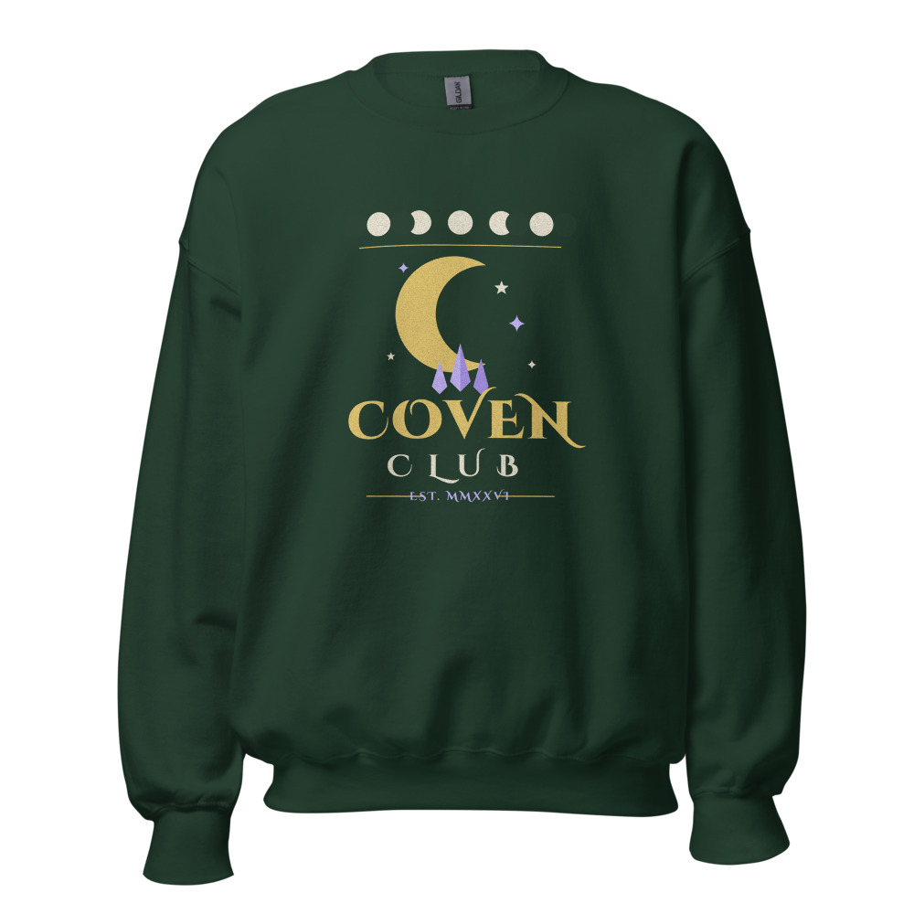 Coven Club Sweatshirt, Forest Green