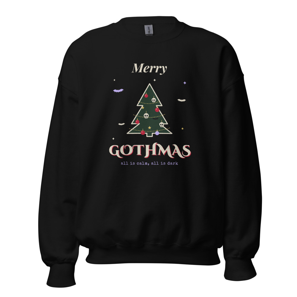 Merry Gothmas Sweatshirt in Black