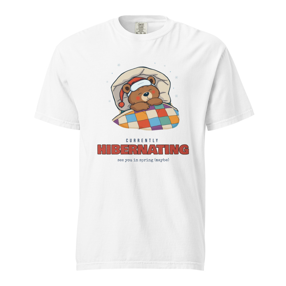 Currently Hibernating Tee in White