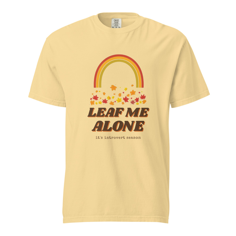 Leaf Me Alone Tee in Butter