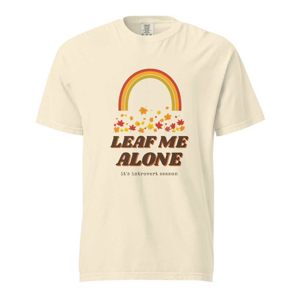 Leaf Me Alone Tee, Ivory