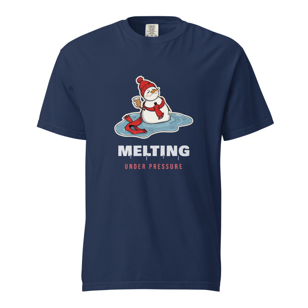 Melting Under Pressure Tee, True Navy