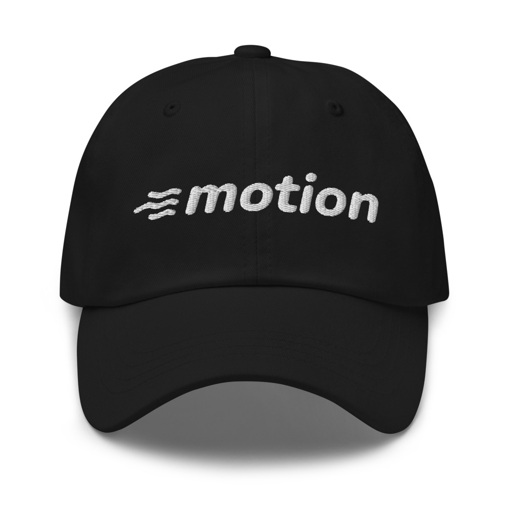 Motion Dad Hat in Black