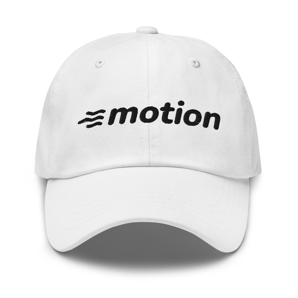 Motion Dad Hat in White