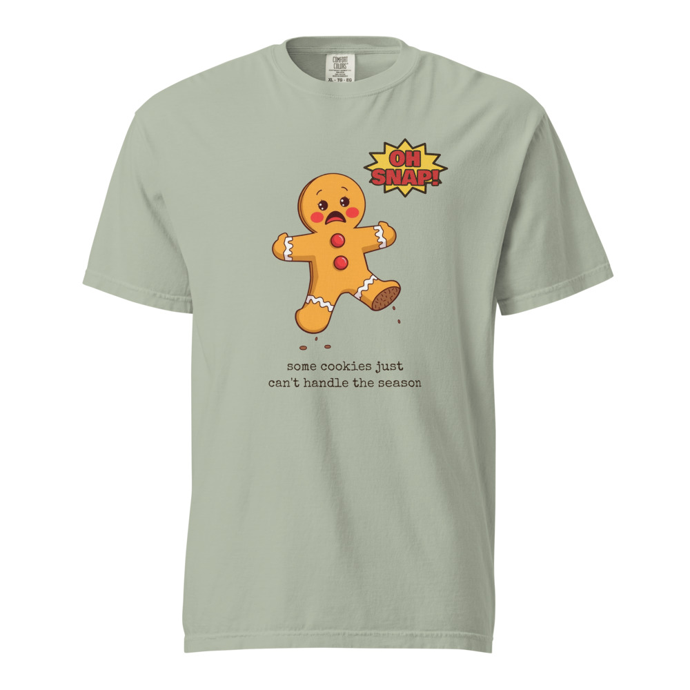 Oh Snap! Gingerbread Tee in Bay
