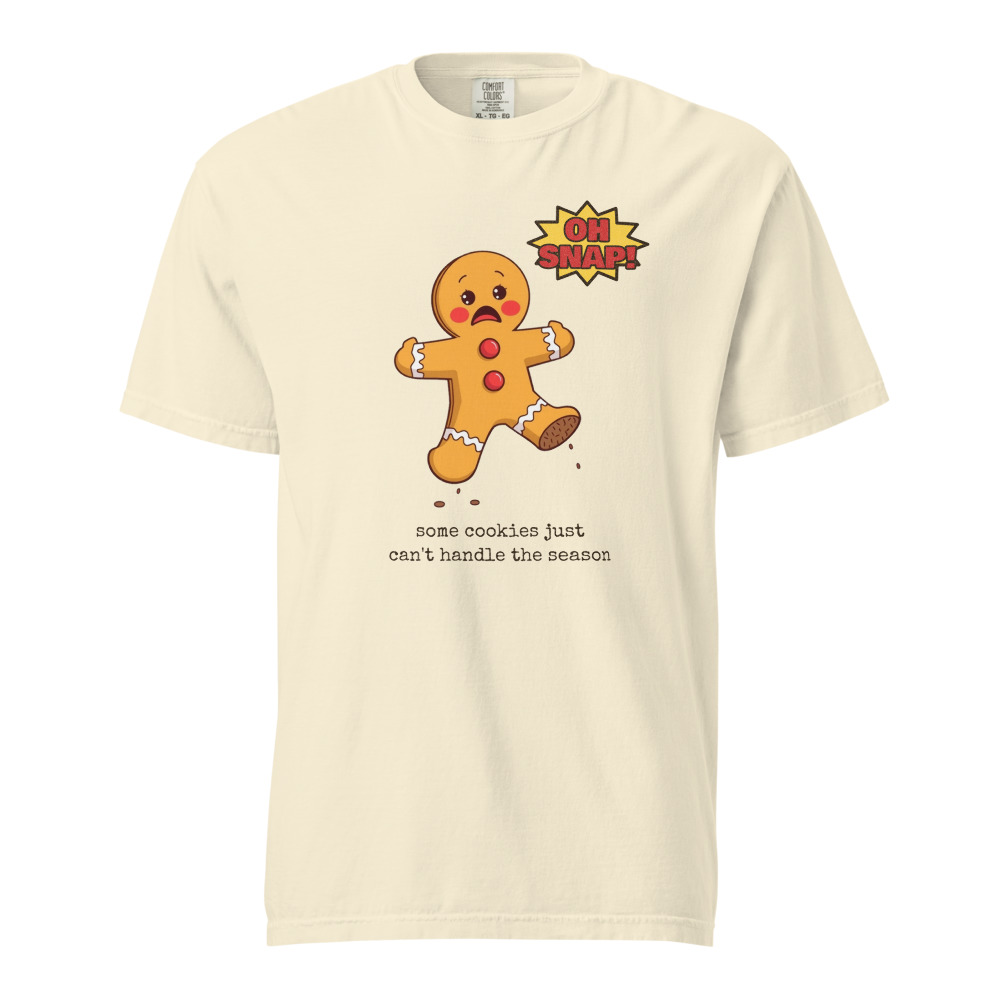 Oh Snap! Gingerbread Tee in Ivory
