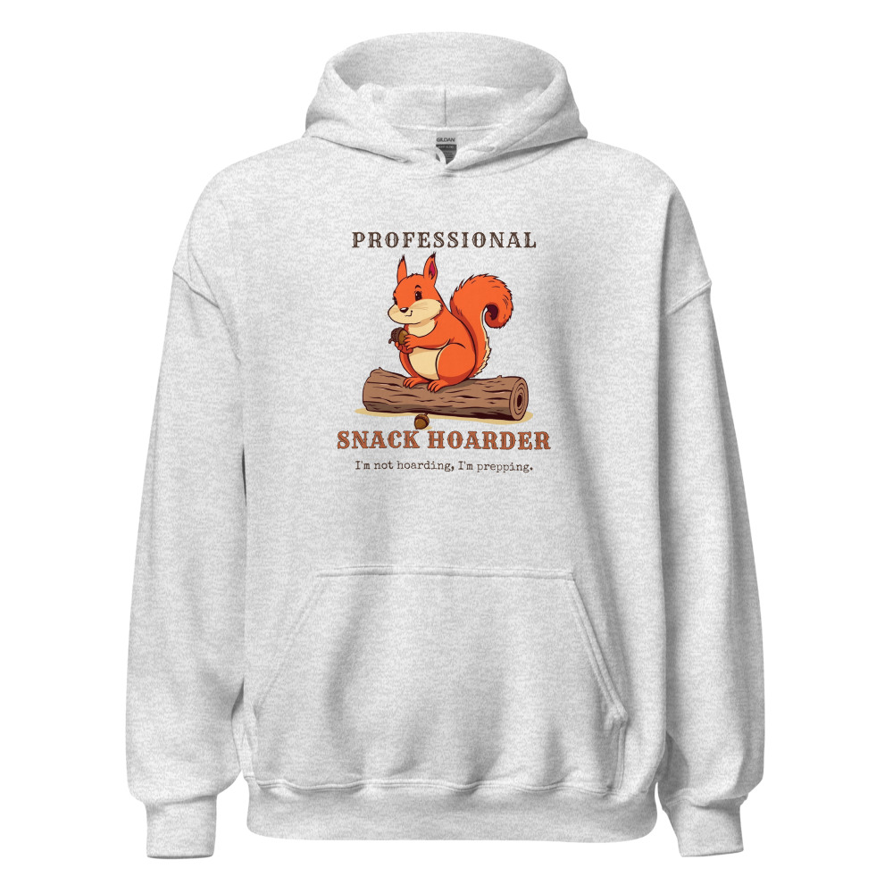 Professional Snack Hoarder Hoodie in Ash