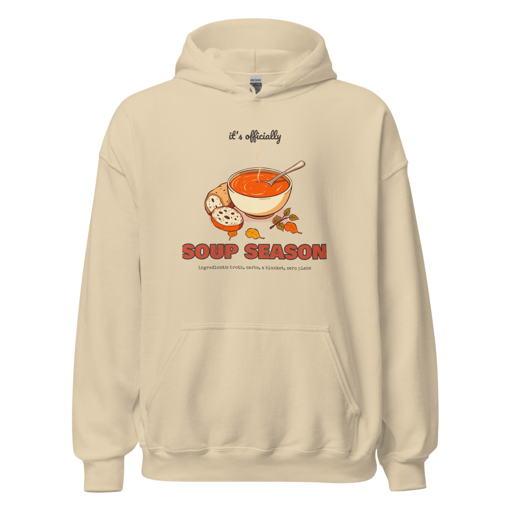 Soup Season Hoodie in Sand