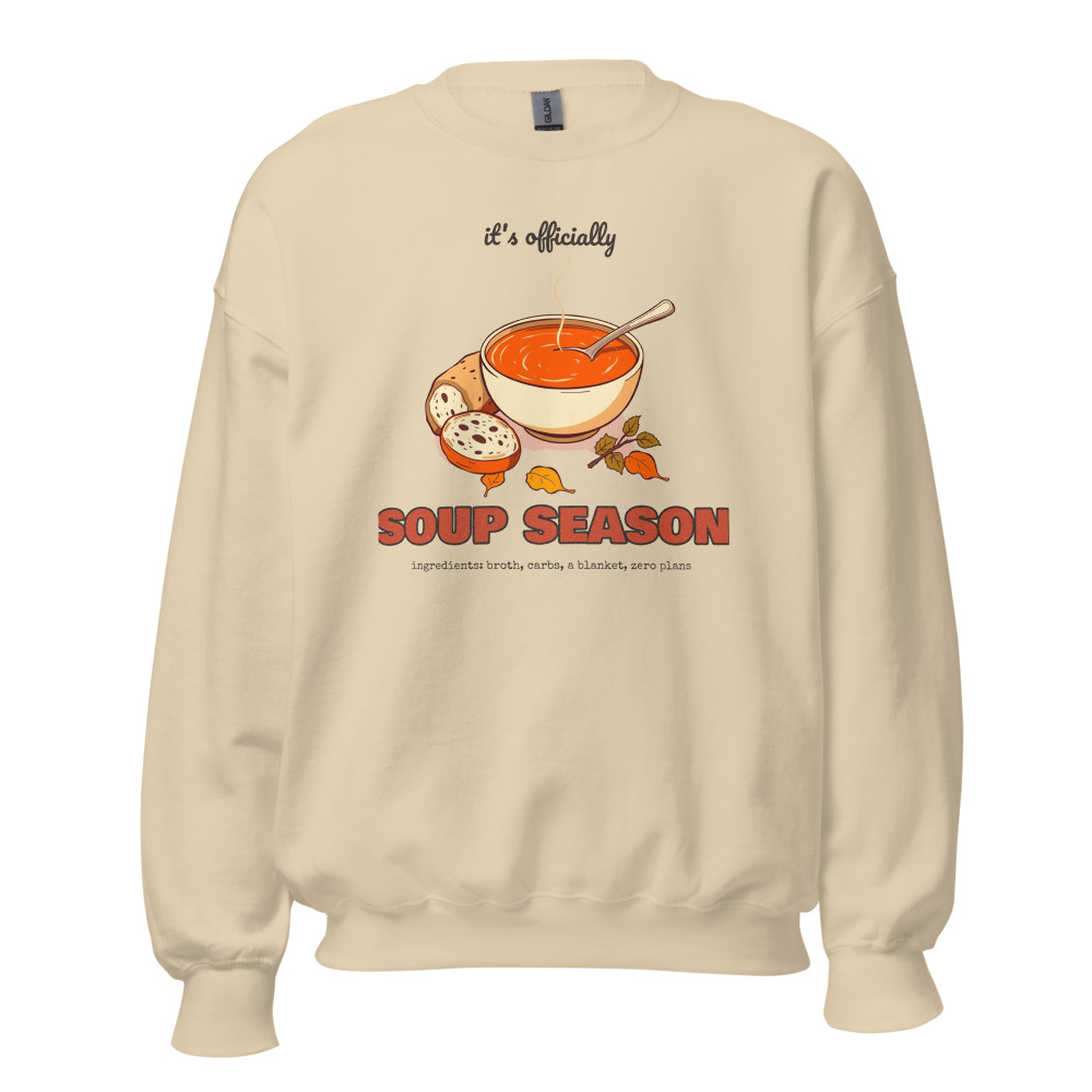 Soup Season Sweatshirt in Sand