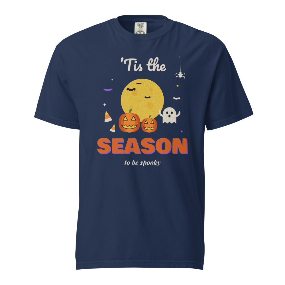 'Tis the Season to Be Spooky Tee in True Navy