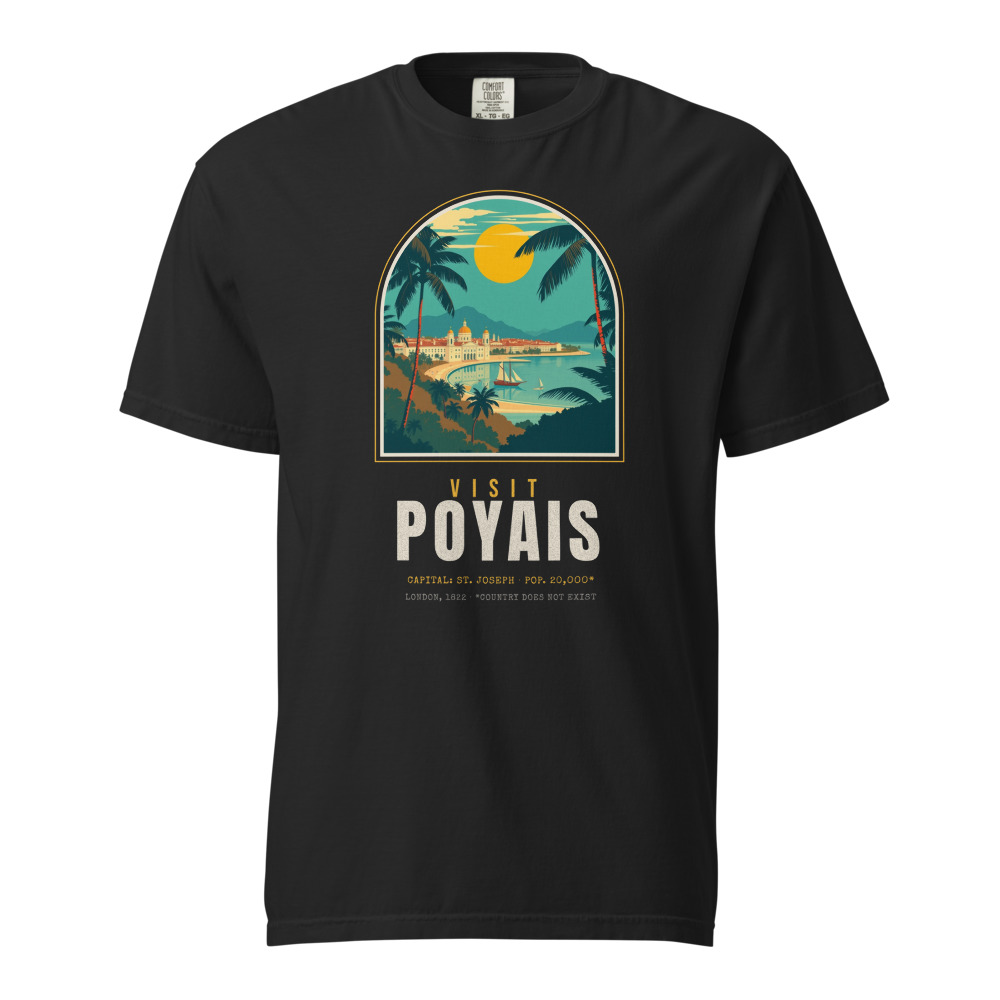 Visit Poyais Tee in Black