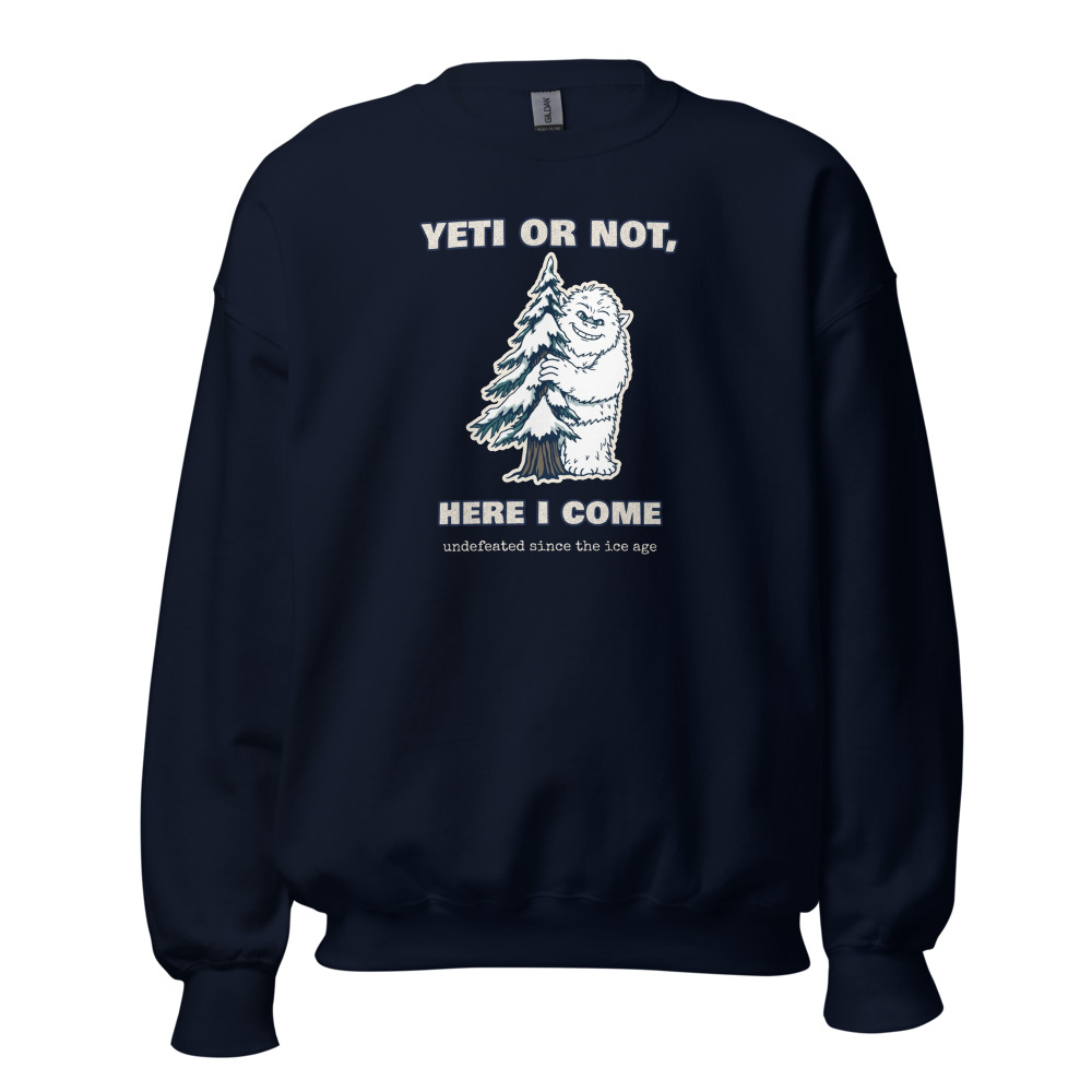 Yeti or Not Sweatshirt in Navy