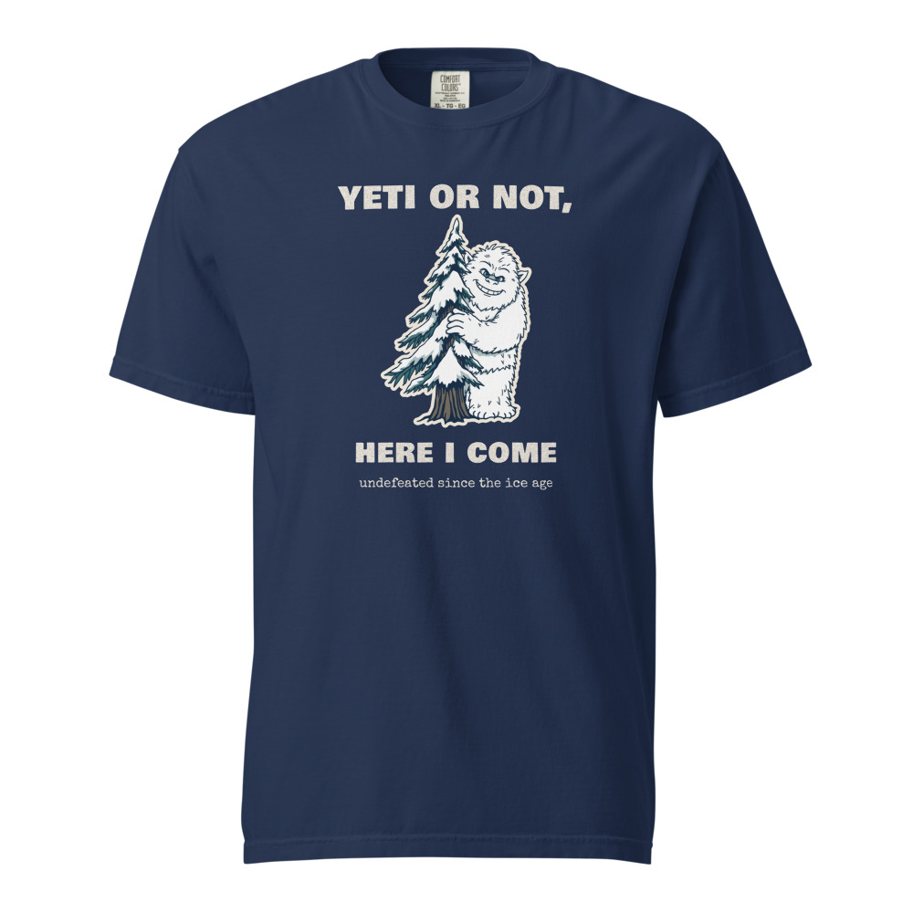 Yeti or Not Tee in True Navy